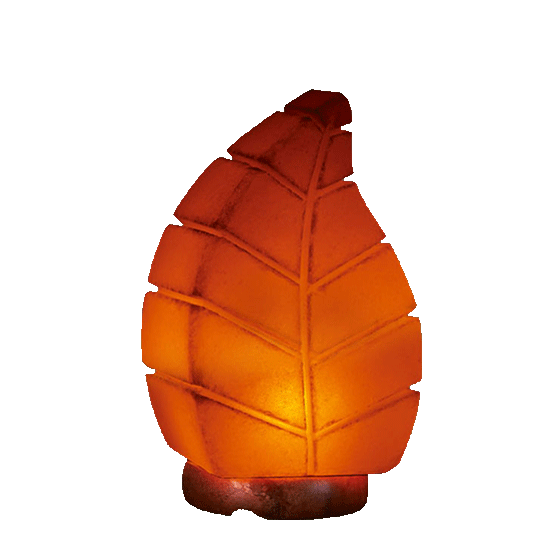 Leaf salt lamp