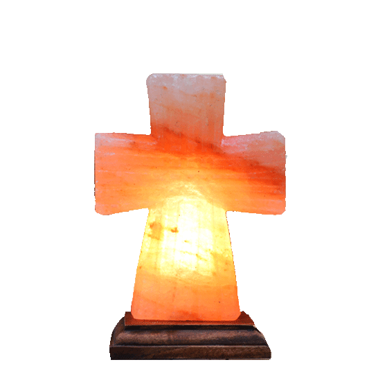 cross salt lamp